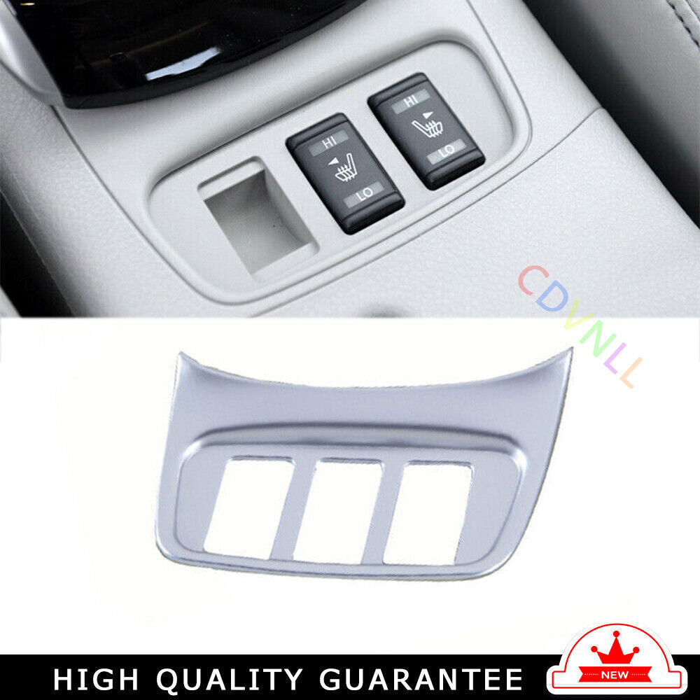 for Seat Adjustment Button Panel Trim for Nissan Sentra Sylphy 2013-19 Matte Silver