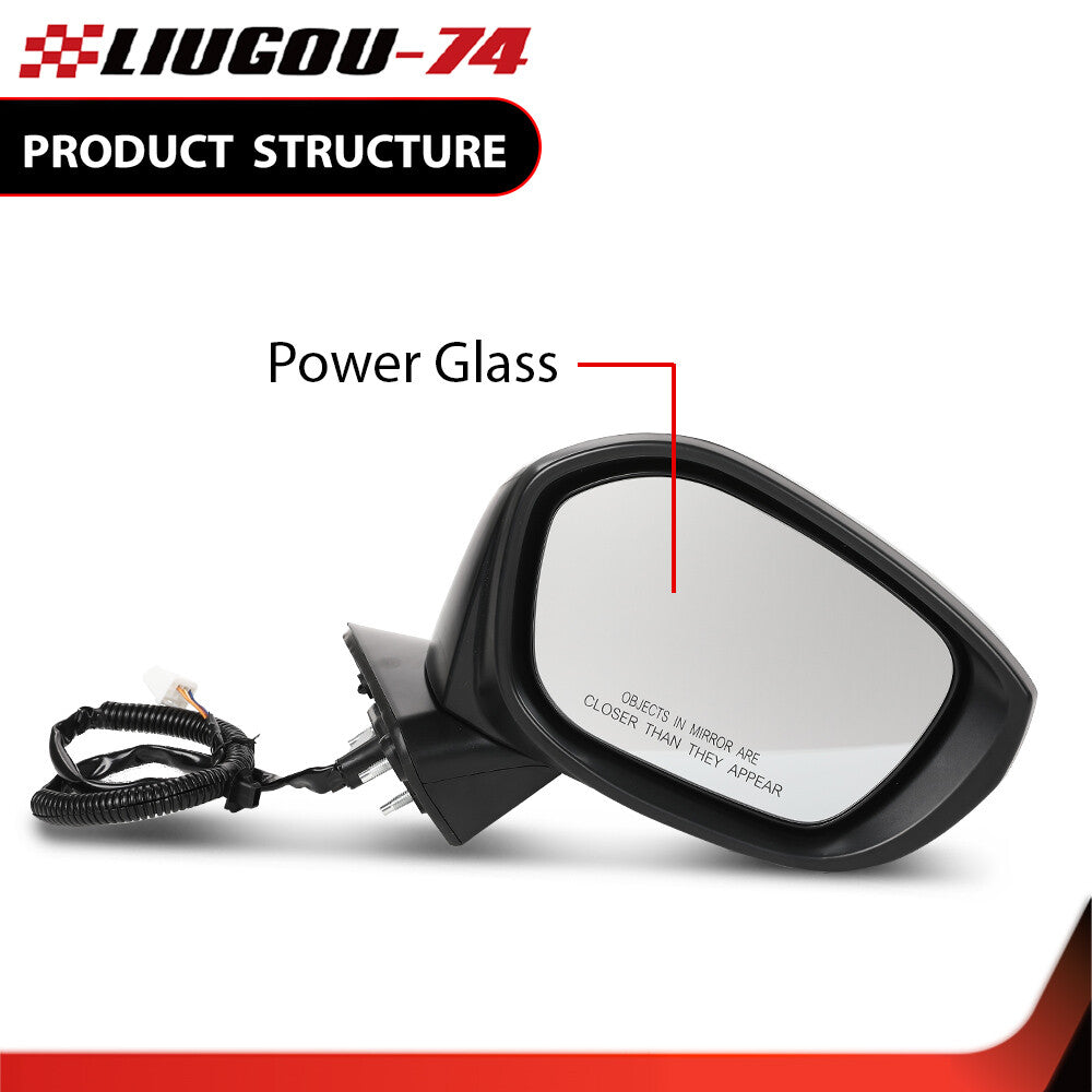 Suitable for Honda for Civic 22-23 3-pin power adjustment black mirror right passenger side