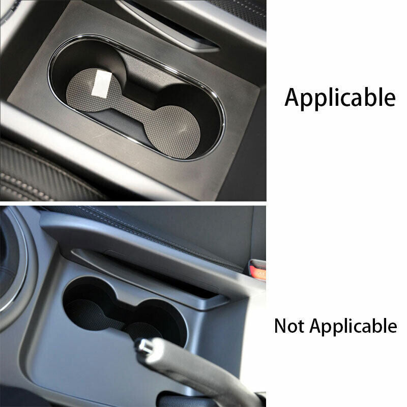 Middle Console Drinking Glass Trim Fit for Kia Sportage R GL 2011-16 Black Steel