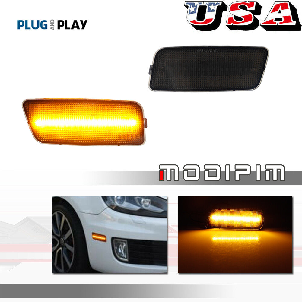 LED amber front marker lights are suitable for 2010-14 for Volkswagen MK6 for Golf /GTI.