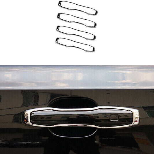 Chrome ABS Exterior Side Door Handle Cover Trim 4pcs for Volvo XC90 2016-2021