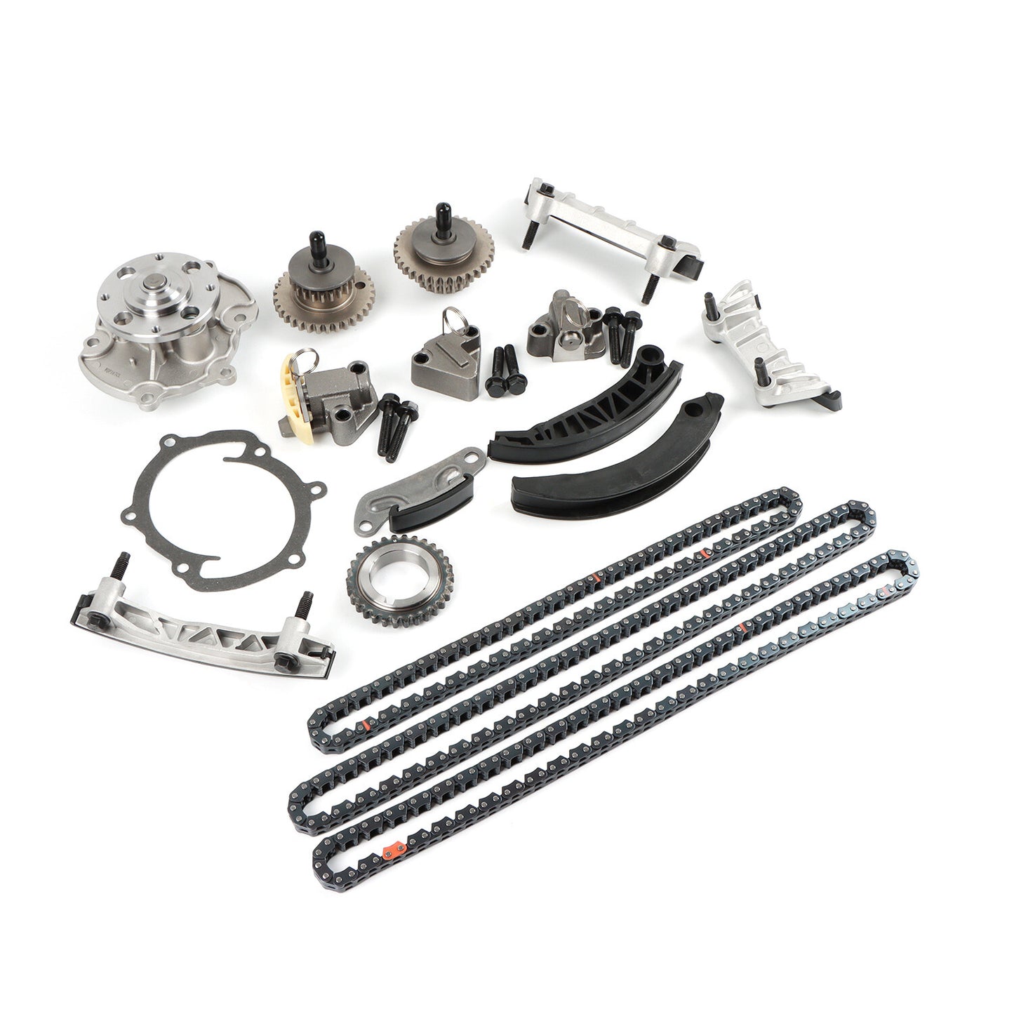 Engine Water Pump Timing Chain Kit for SAAB 9-3 2007-2009 2.8L V6 2792CC 170 CID