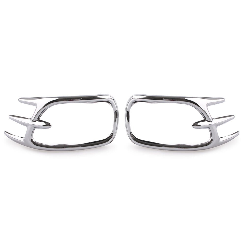 Goldwing Fairing Mirror Back Accent Grilles for Honda GL1800 2001-11 2010 Silver