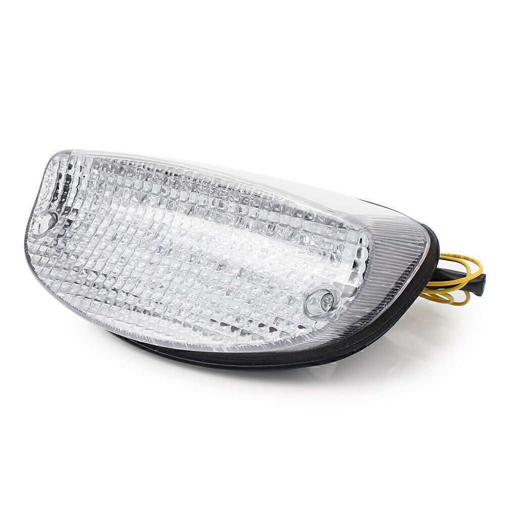 Clear LED Tail Light Brake Light w/ Amber Turn Signal for Suzuki GSX650F GS500F