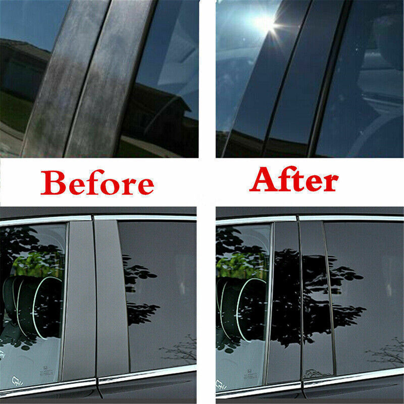 for Mazda CX-5 17-2022 Piano Black Pillar Posts Door Window Molding Strip Trims