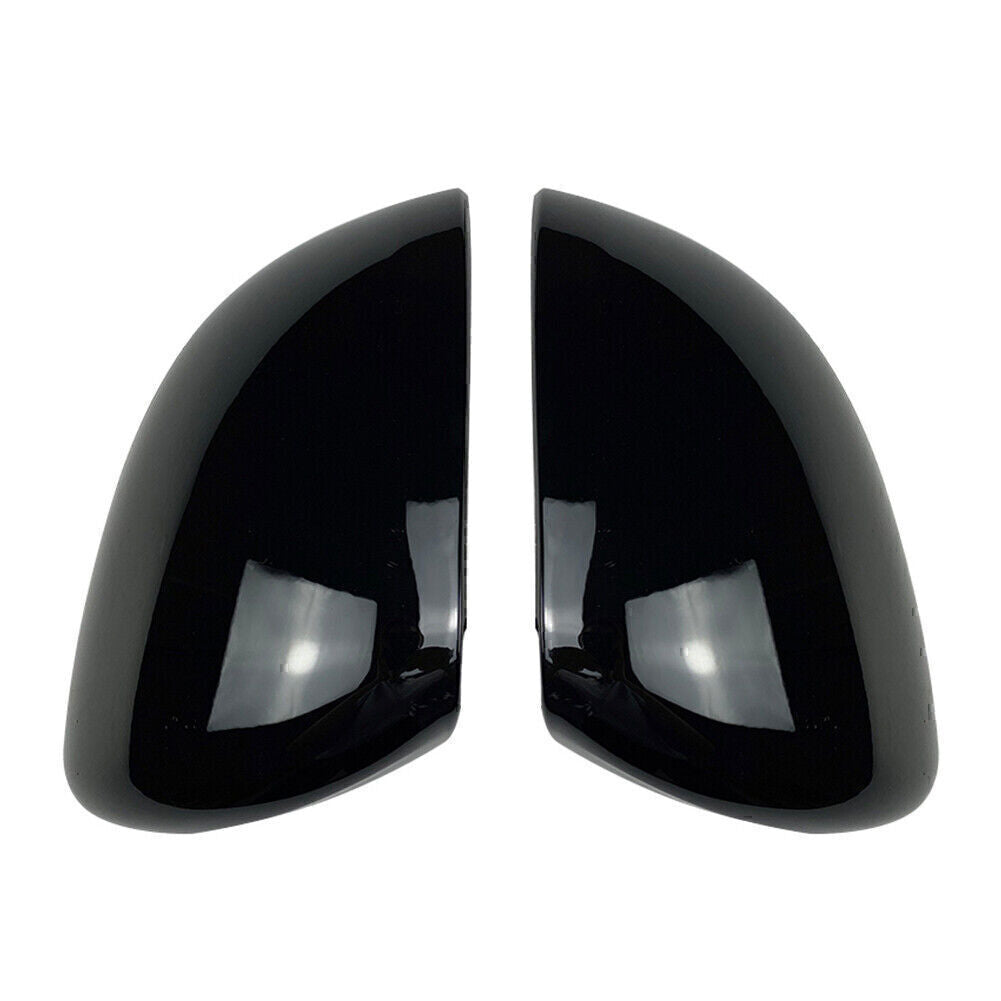 Pair Glossy Black Rear View Mirror Cover Trim for Mercedes-Benz C-Class W206
