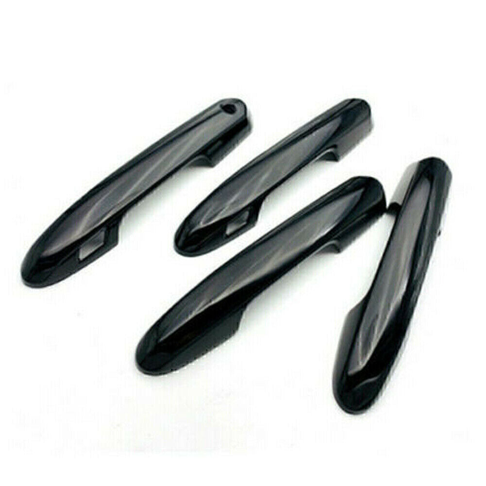 Door Side Handles Cover Trim Decor Fit for Toyota New RAV4 2019-2020 Black 4pcs Car