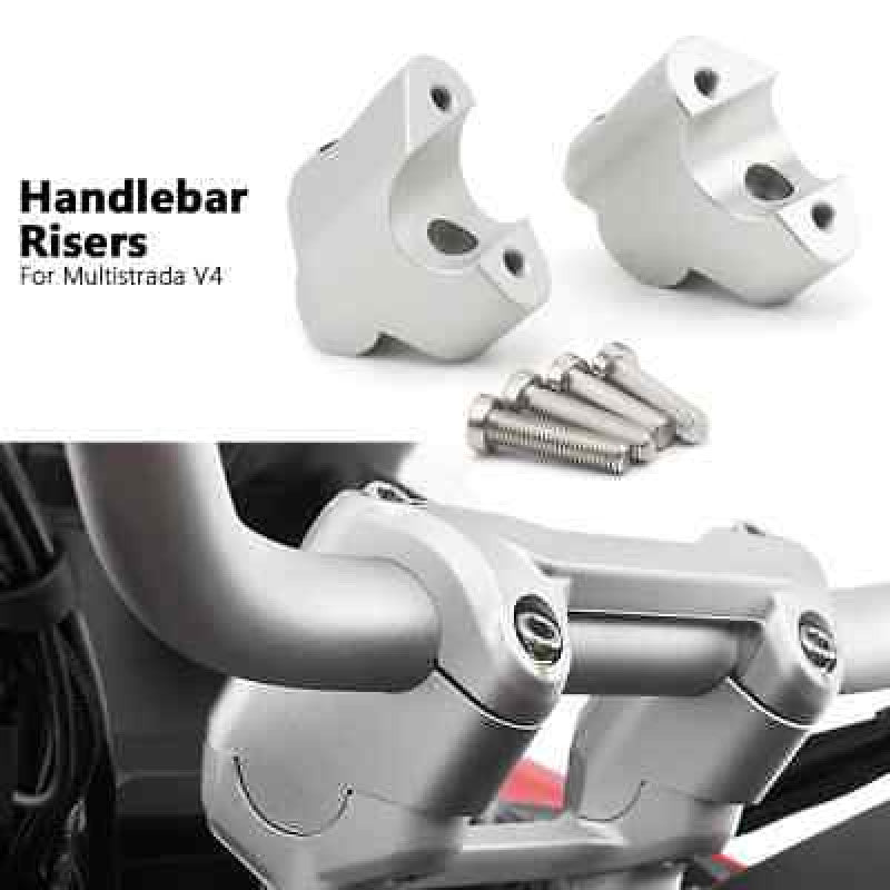 CNC for DUCATI Multistrada V4 Handlebar Riser Bar Mount Handle Clamp Mounting