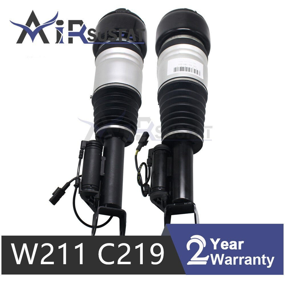 Pair for Mercedes W211 C219 S211 CLS E Class Front Air Suspension Struts 2003-09