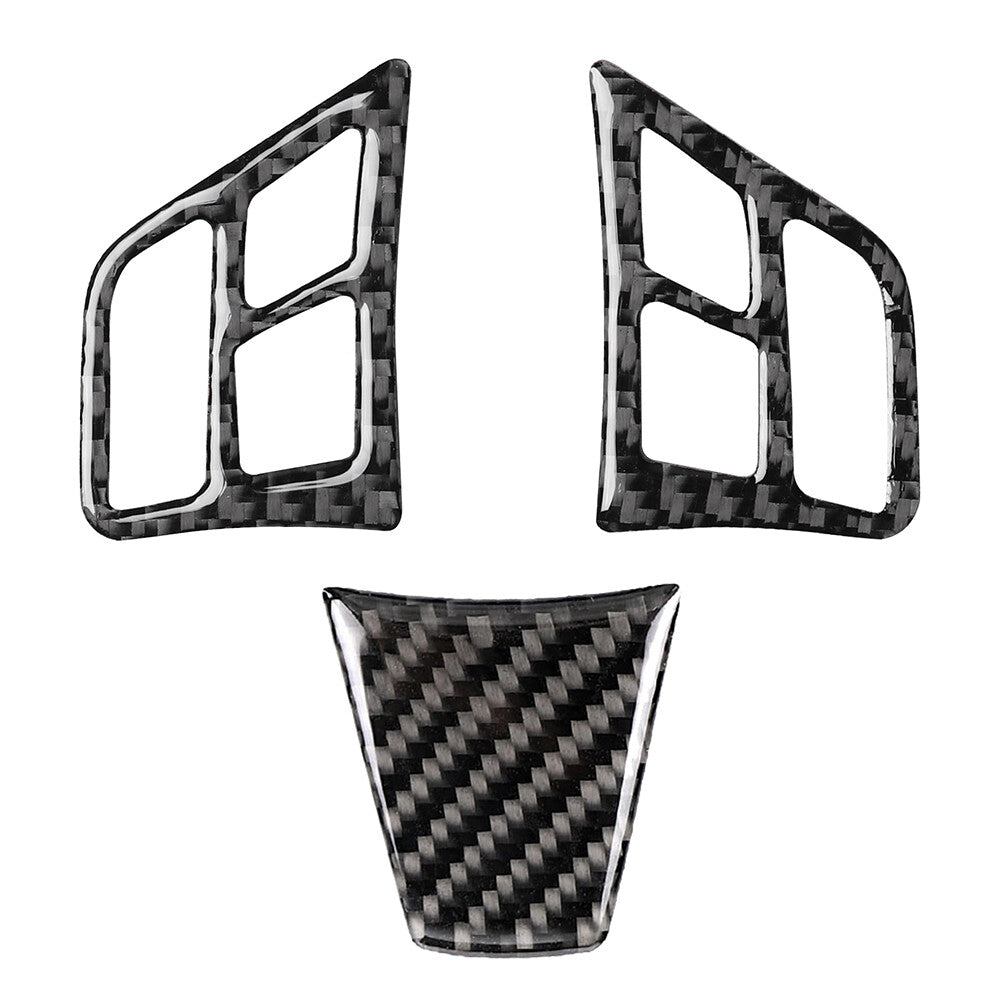 Steering Wheel Cover Trim Fit for BMW 3 Series E90/E91/E92/E93/E95 Carbon Fiber Look