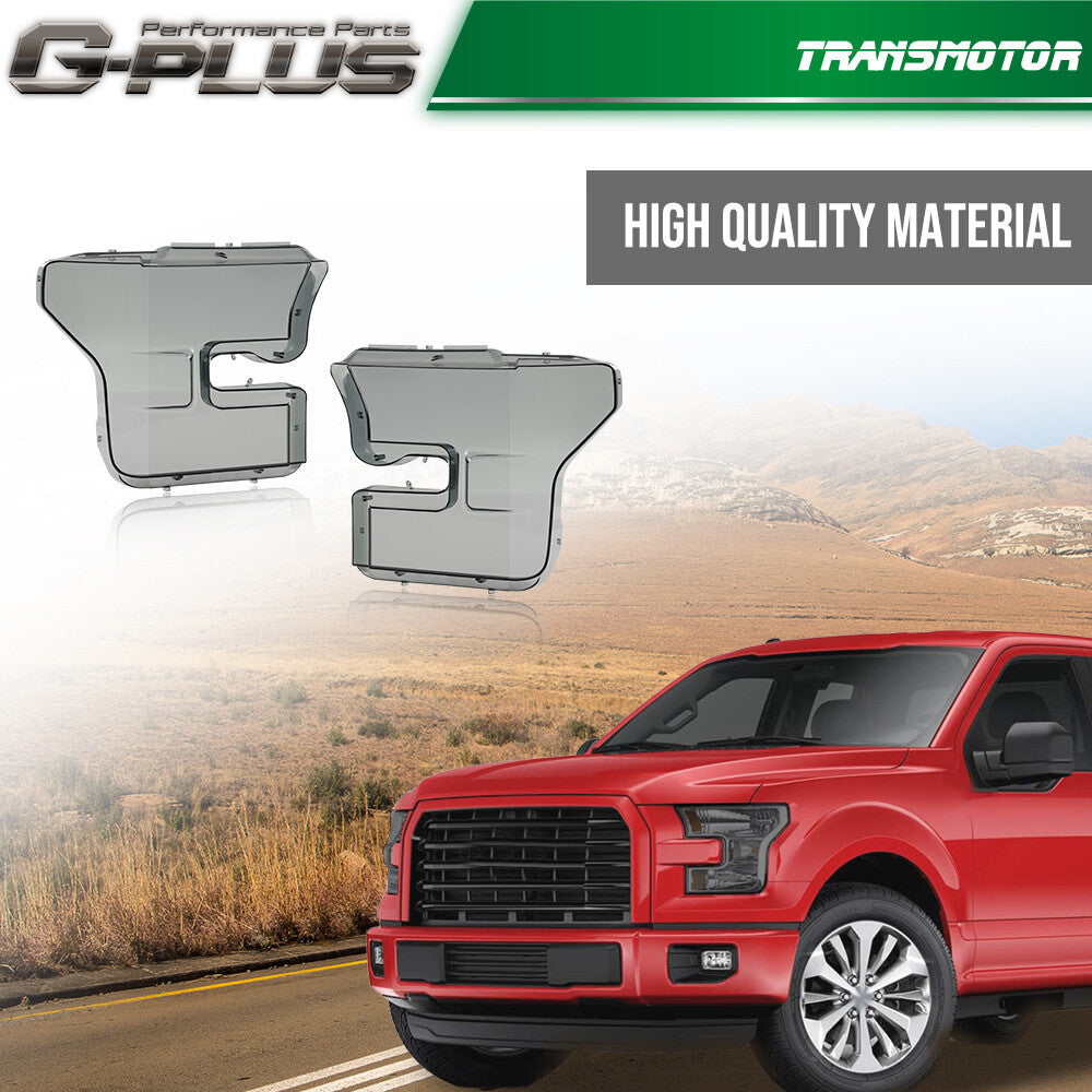 Suitable for 15-17 year old for Ford F150/F-150 headlight replacement lens smoke effect.