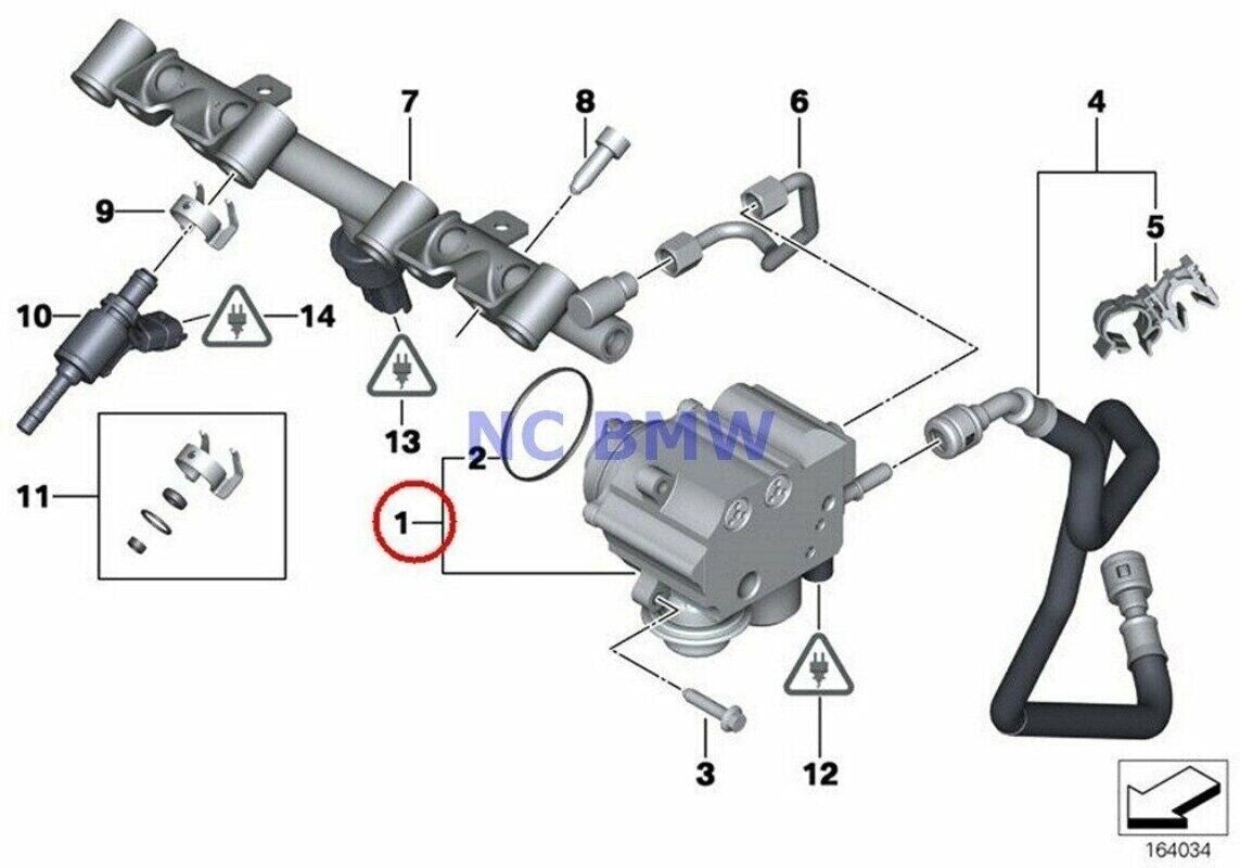 for BMW for MINI Cooper S Turbocharged High Pressure Fuel Pump R55 R56 R57 R58 N14