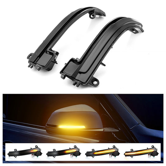 Two LED side mirror lights with dynamic turn signal function suitable for BMW 2431 series I3 F30