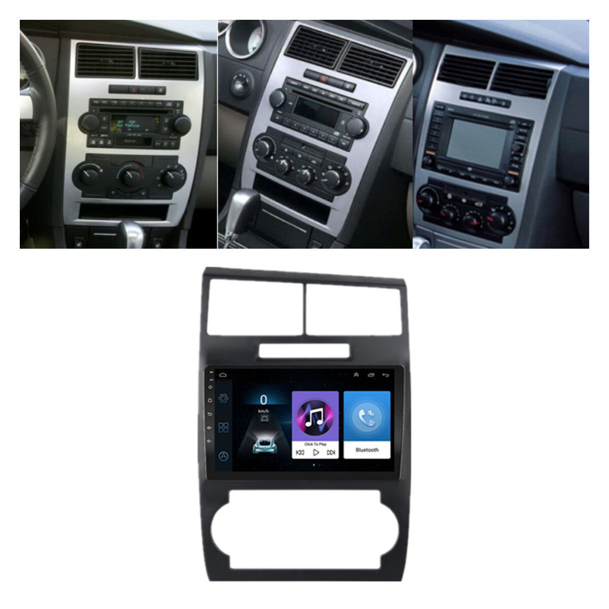 9 Android11 Stereo Radio GPS WIFI Navigation for Dodge for Charger Magnum 2005-2007