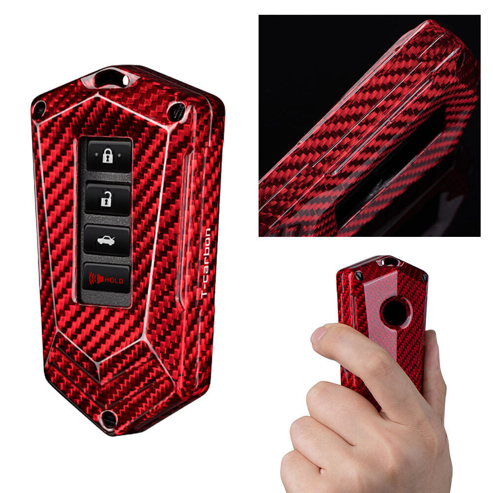 Carbon Fiber Key Fob Case Cover For 2013-up for Lexus RC300 IS250 RX450 4 Button