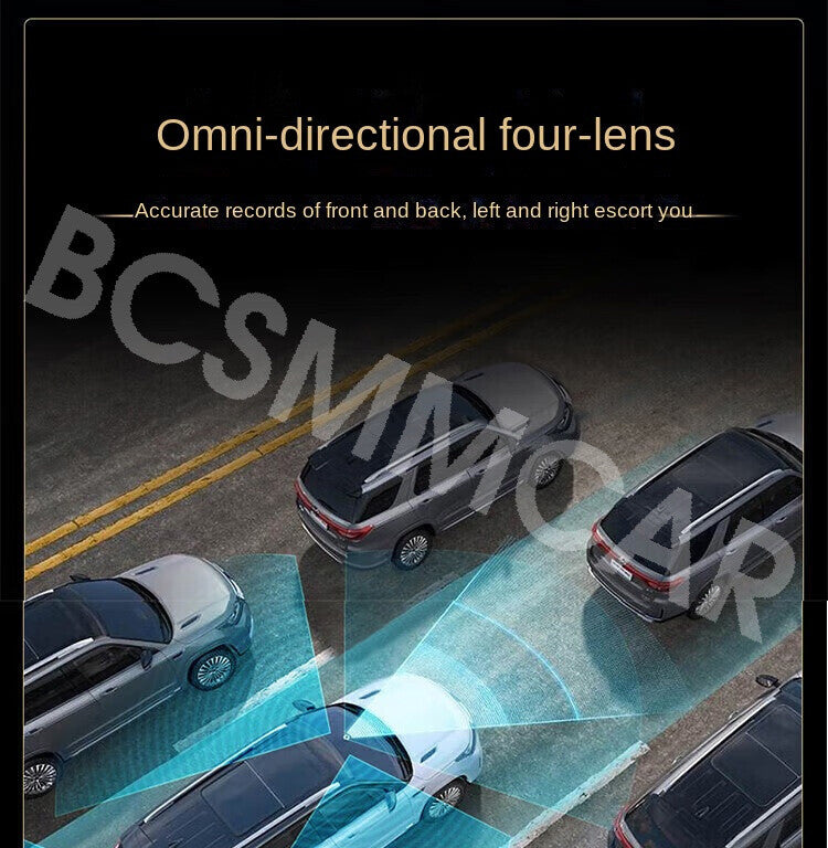 4 Cameras Car DVR Driving Video Recorder HD Dash Camera Loop Recording G-Sensor