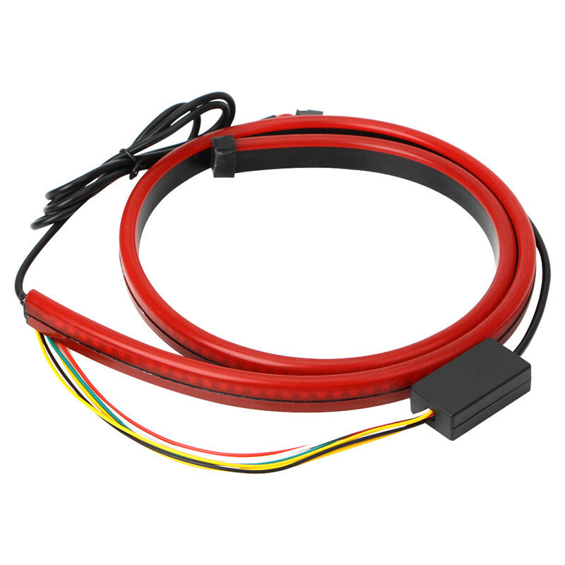 Car 103cm Flexible Rear Dynamic Streamer Stop Brake Light LED Signal Lamp Bar