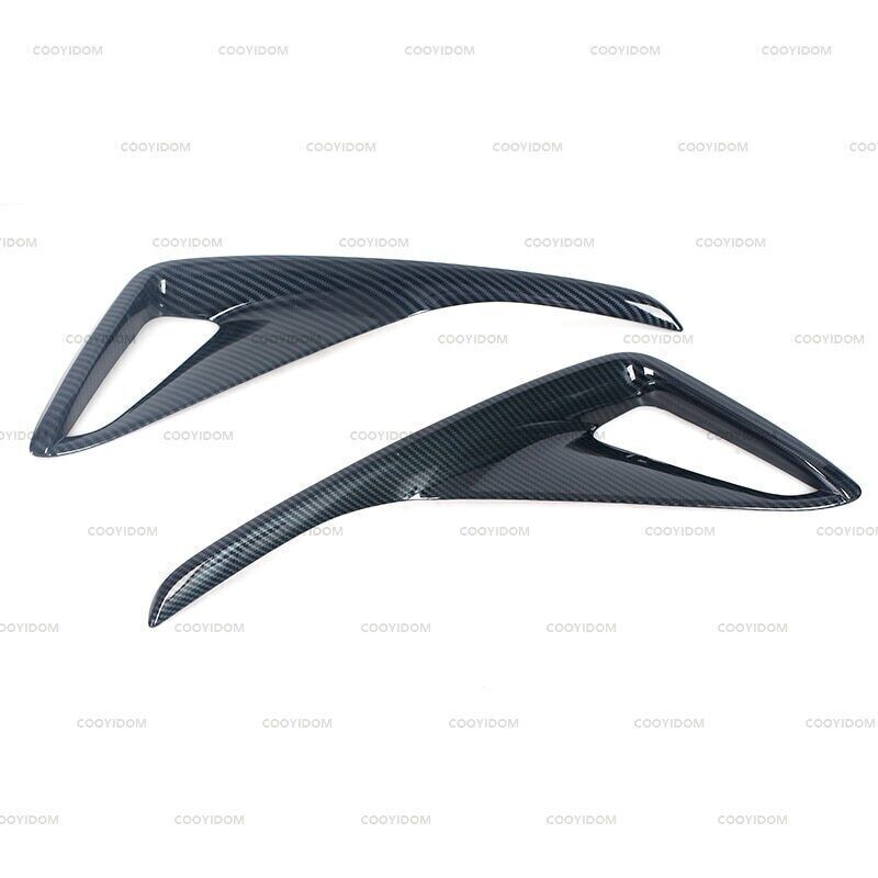 for Toyota C-HR CHR 18-22 2X Carbon Fiber Rear Fog Lamp Bumper Light Cover Trim