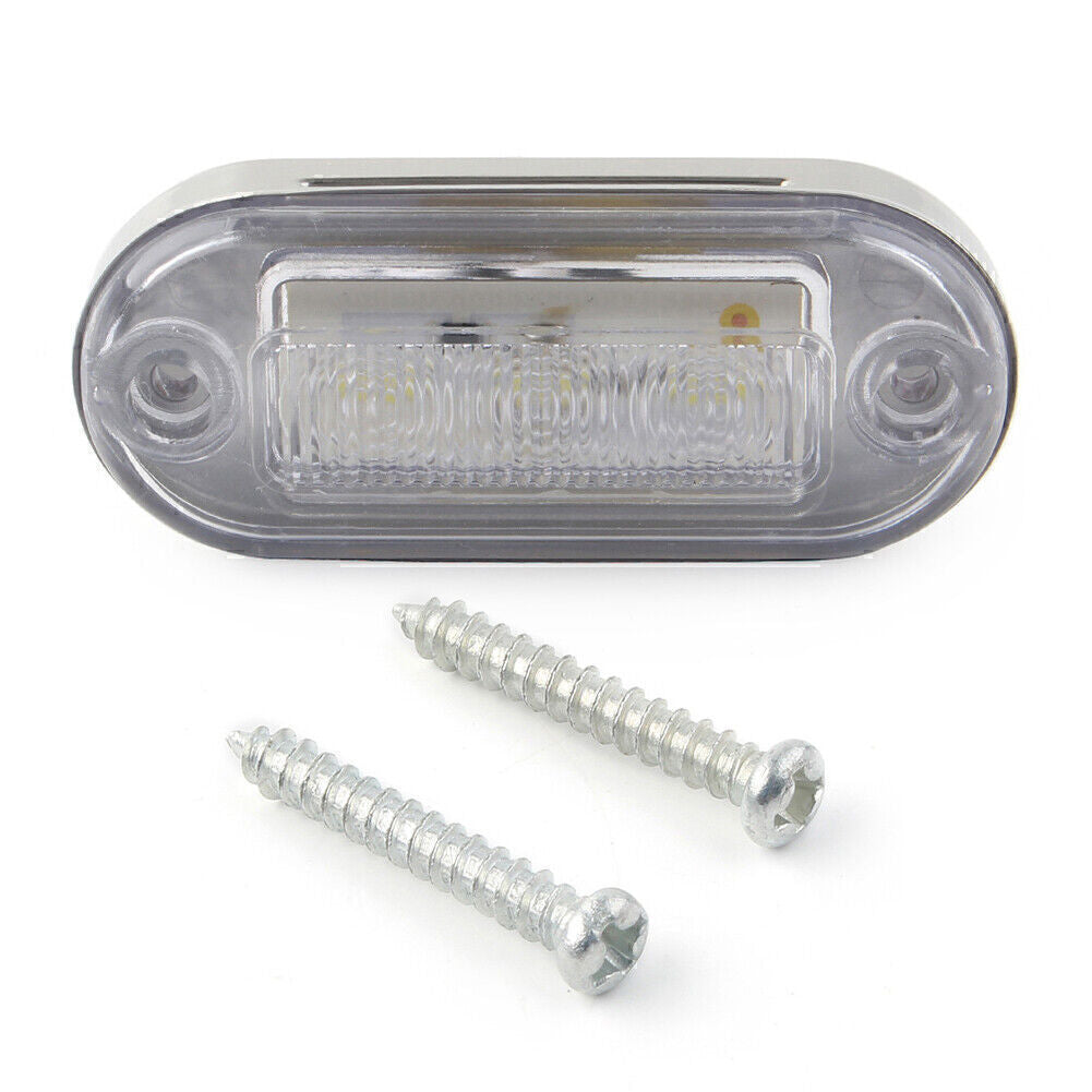 3528 SMD 12V LED Yellow Signal Light Lamp For Truck Trailer RV Boat