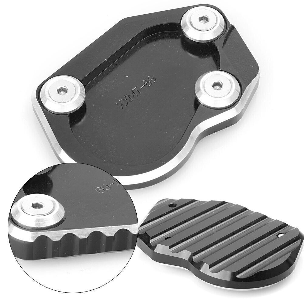 Kickstand Side Stand Enlarger Plate Pad Fit for BMW R1200 NINE T 2014-2016 15 Black