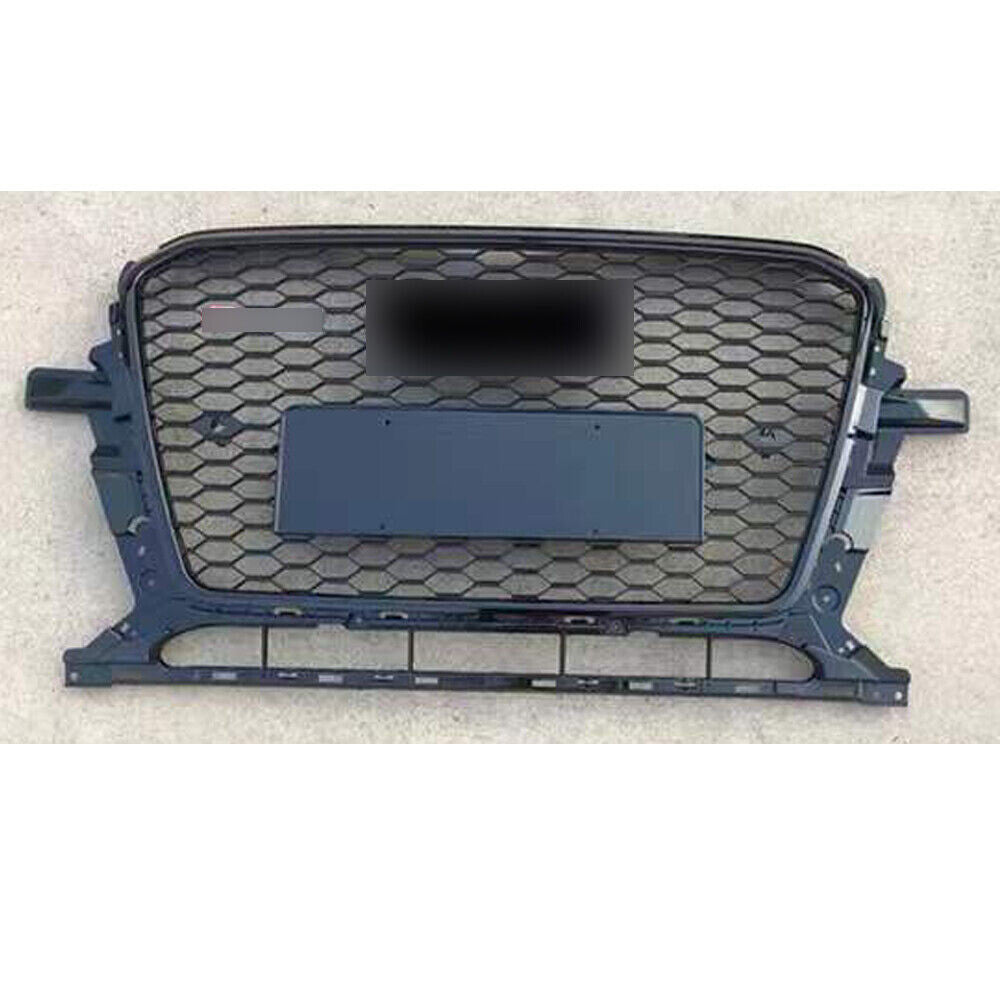 Black Front Grille Bumper Honeycomb Grill for Audi Q5/SQ5 2013-2016 RSQ5 Style