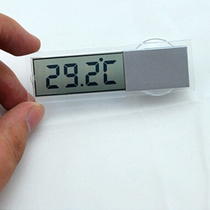 Interior Transparent Thermometer Fahrenheit Celsius Windshield Digital