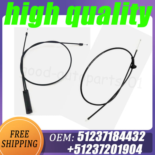 2-pack of front and rear cover release cables for BMW E90, X1, E84, E92, E93, 328i, 51237184432