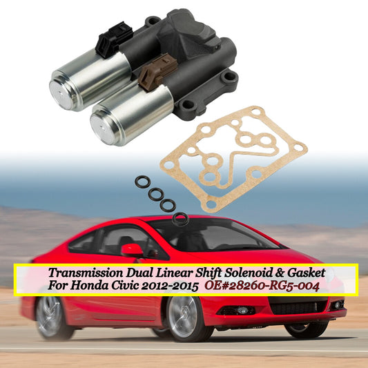 28260-RG5-004 Transmission Dual Linear Shift Solenoid & Gasket for Honda for Civic