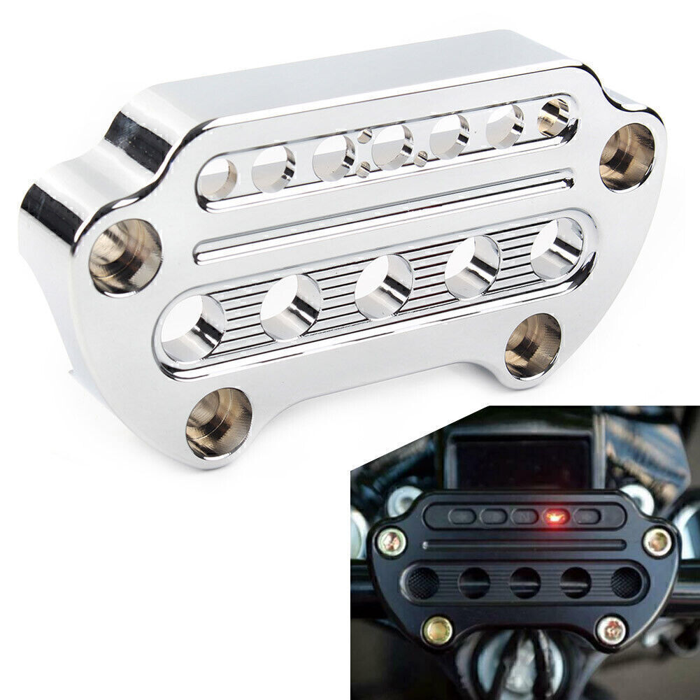 Fit for Harley Sportster XL883 XL1200 Dyna Indicator Handlebar Top Clamp Motorcycle