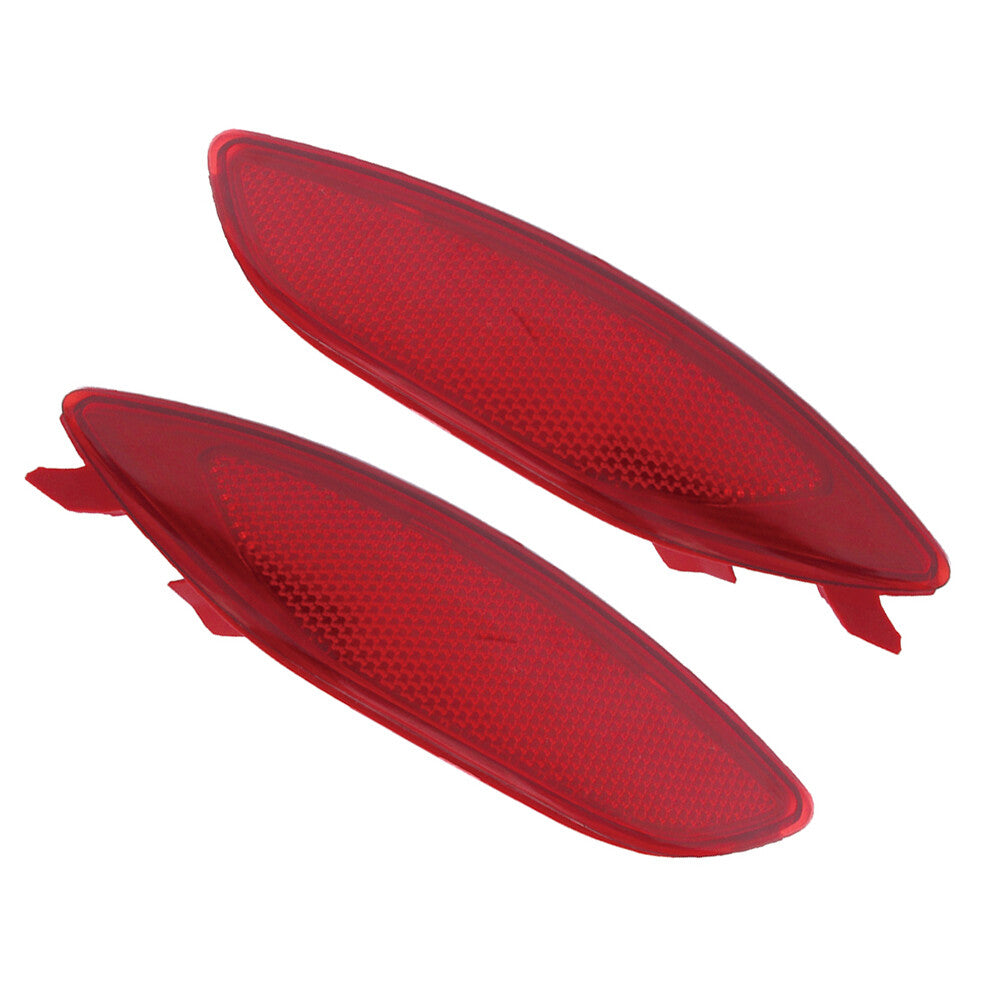 2 Rear Bumper Reflectors for 2012-2016 for Hyundai Accent i25 Left and Right Red