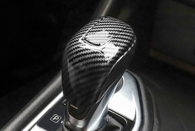 Carbon ABS Gear Shift Knob Head Moulding Cover Trim 3X for Nissan Sentra 2020-23