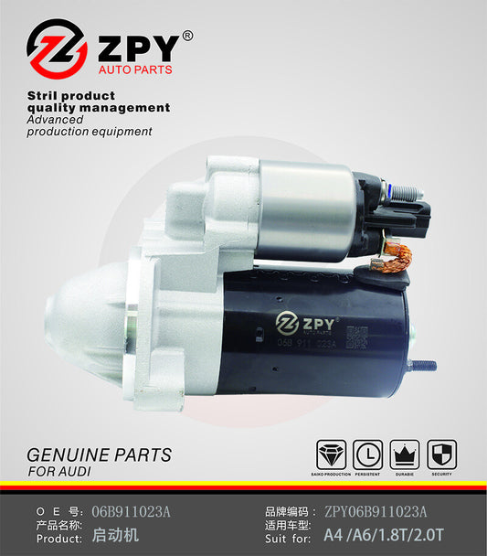 ZPY for VW for Passat for Audi A4 S4 1.8T 2.0T Engine Ignition Starter Motor 06B911023A