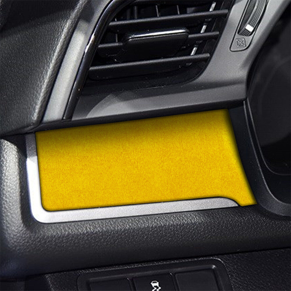Suede Yellow Driver Side Center Console Panel Trim for Honda for Civic 10th 2016-21