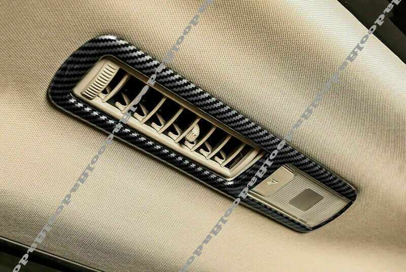 Carbon Fiber Inner Roof Air Vent Outlet Frame Trim for Toyota Highlander 2020-23
