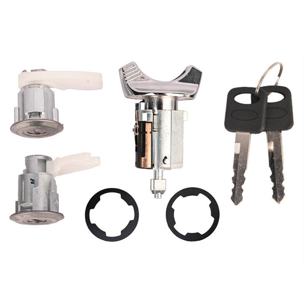 Car Ignition Door Lock Cylinder Set Accessories Repair for Ford Bronco F150 F250