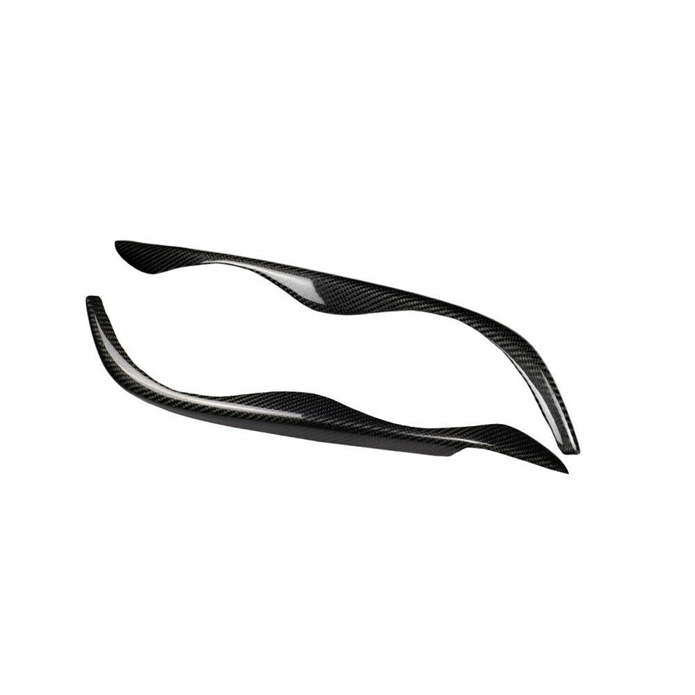 for BMW E46 328i 330i 325i 1999-2004 Carbon Fiber Headlight Eyelids Eyebrow Trim