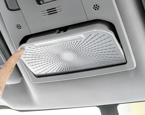 Matte Silver Roof Reading Light Speaker Cover for Toyota Highlander 2020-2023