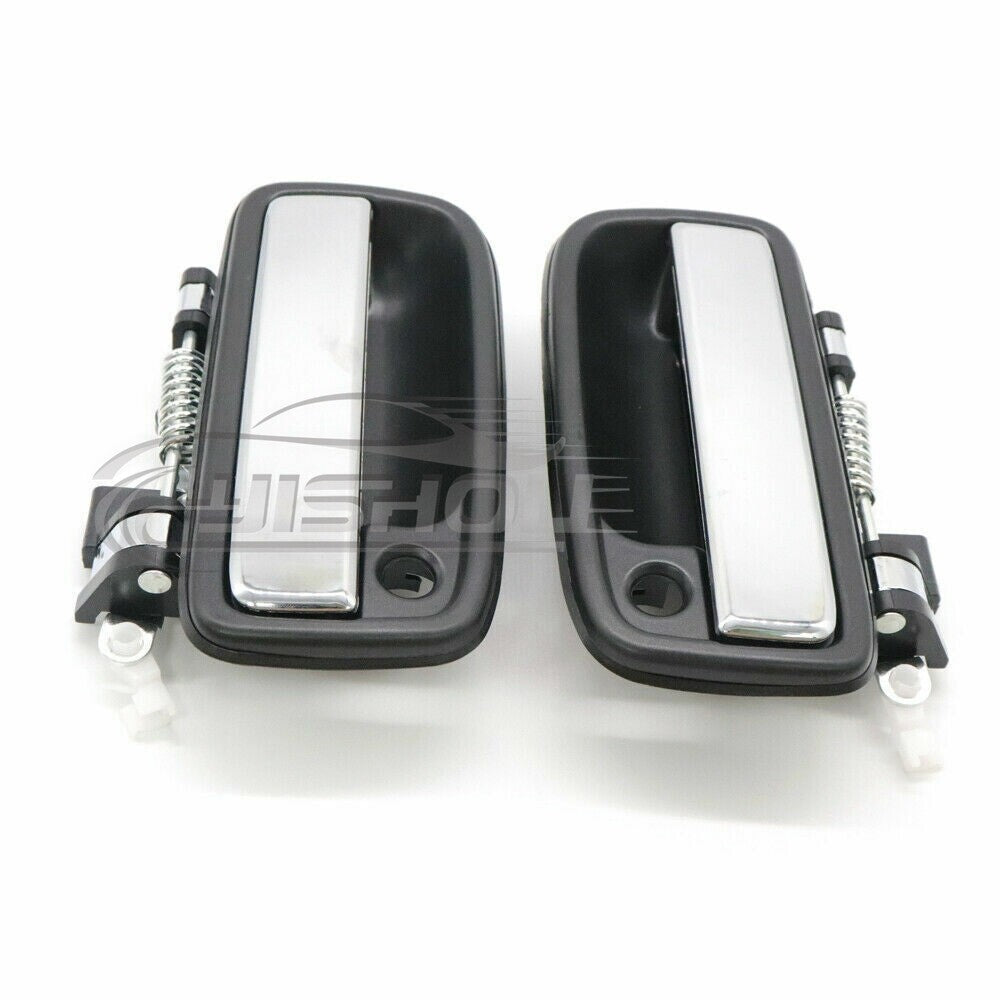 69220 69210 35020 A pair of door handles suitable for Toyota Tacoma 95-04 front exterior.
