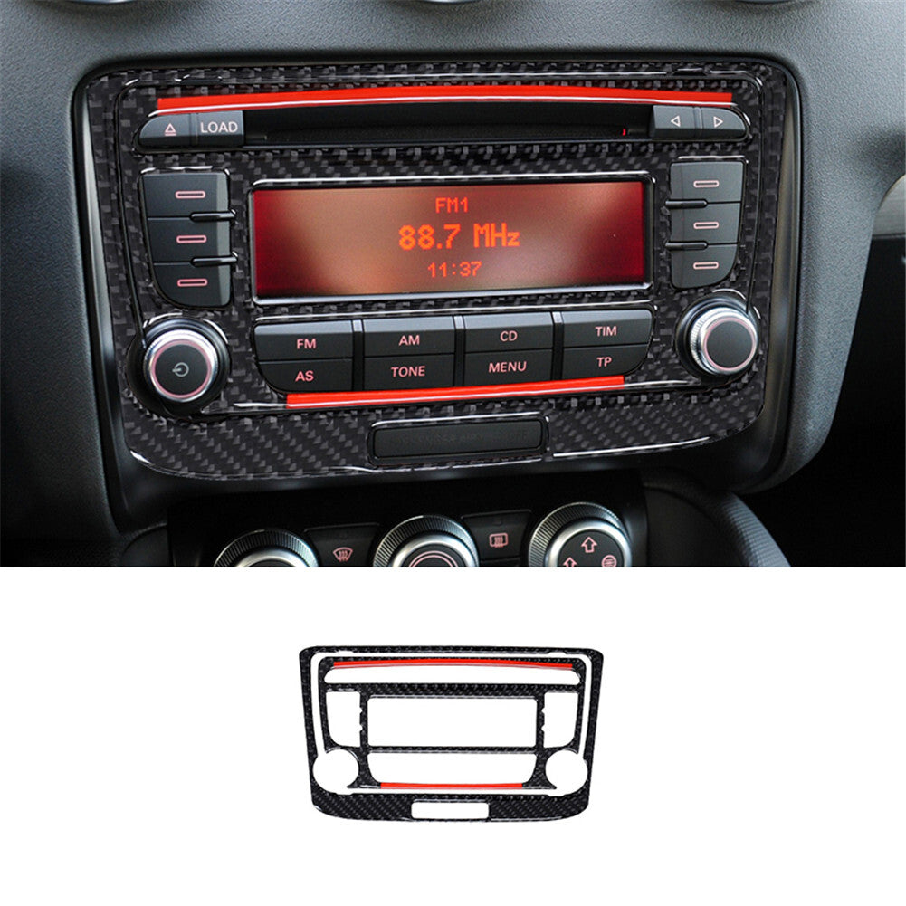 16Pcs Carbon Fiber Interior Full Set Cover Trim kit for Audi TT 2008-2014 Type B