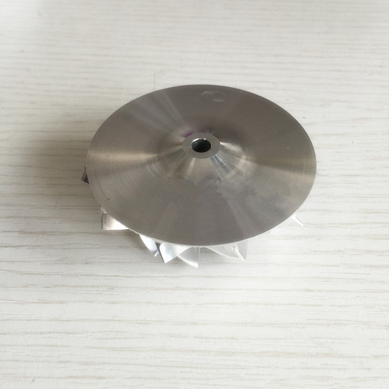 GTA15-25 44.50/60.00 mm 11+0 Blade Turbine Milling/Burnt Compressor Wheel