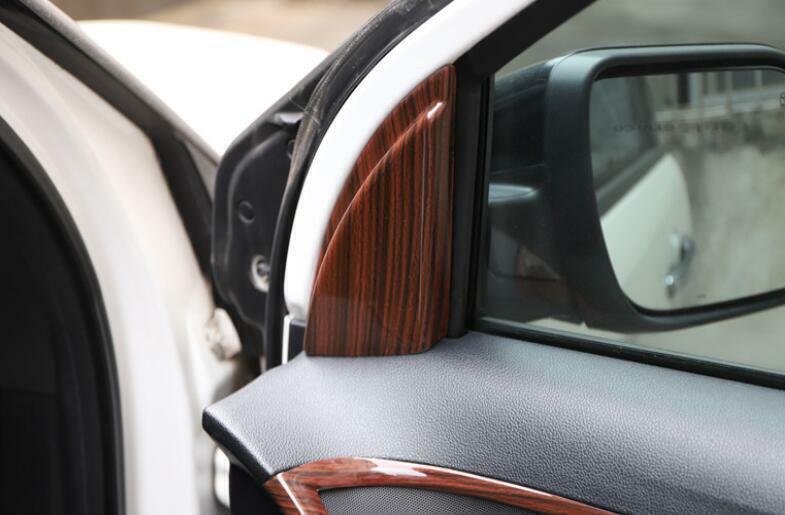 for Ford Explorer 2011 2012-2019 Wood Grain A-Pillar Front Triangle Cover Trim