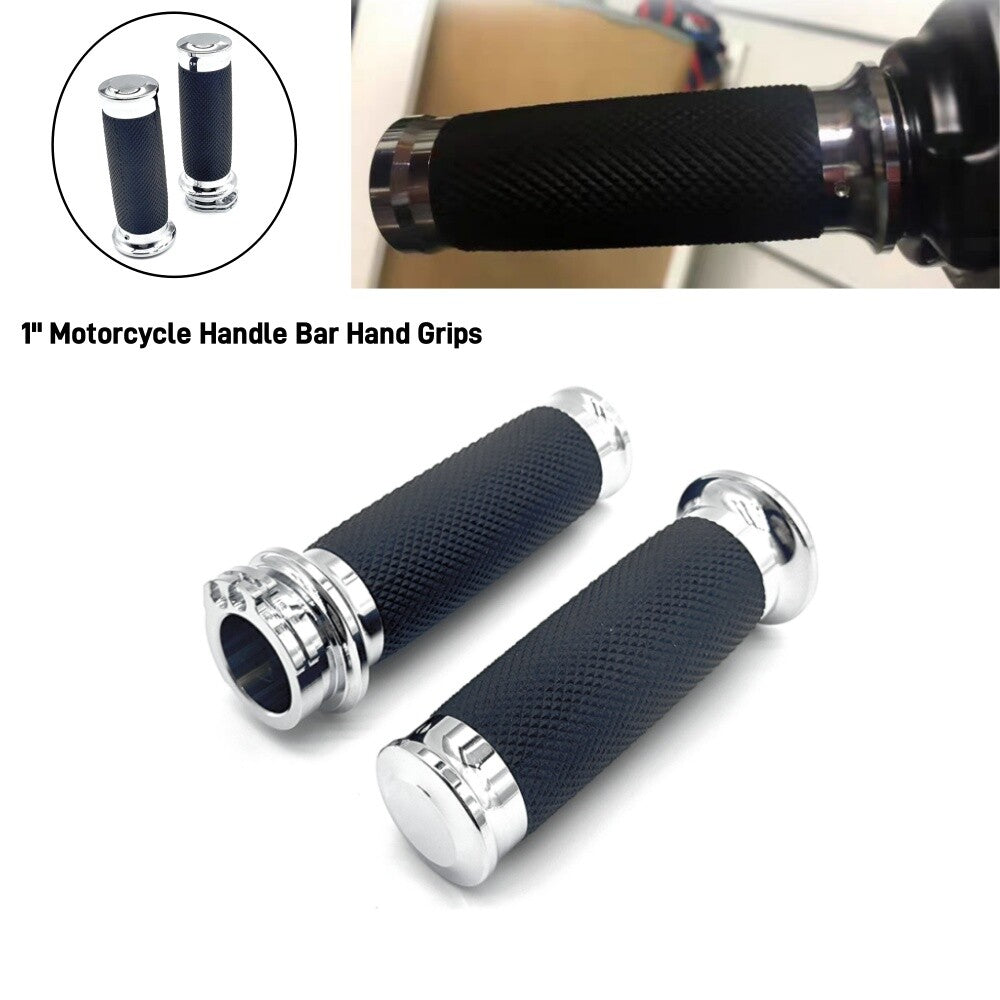 Motorcycle 1 Handle Bar Hand Grips for Harley Sportster Dyna Softail Universal