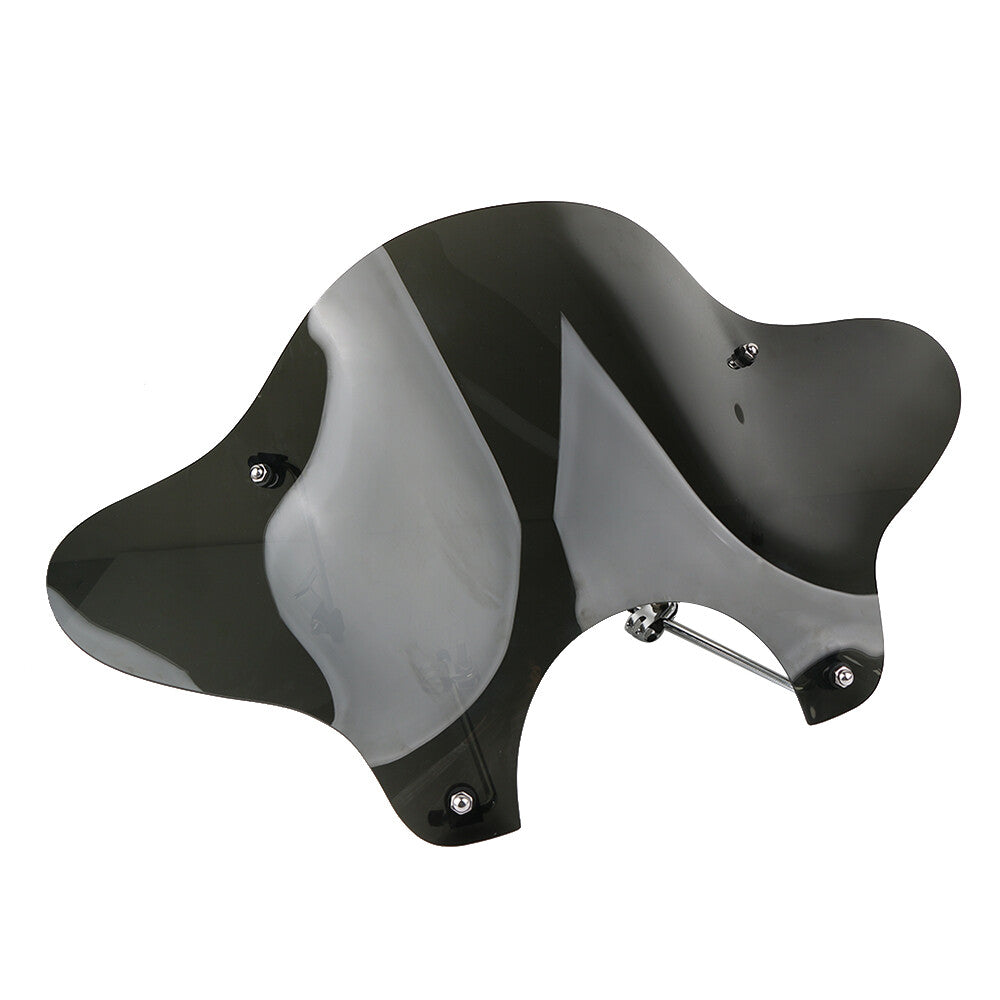 Universal 7-inch motorcycle headlight windshield with mounting kit