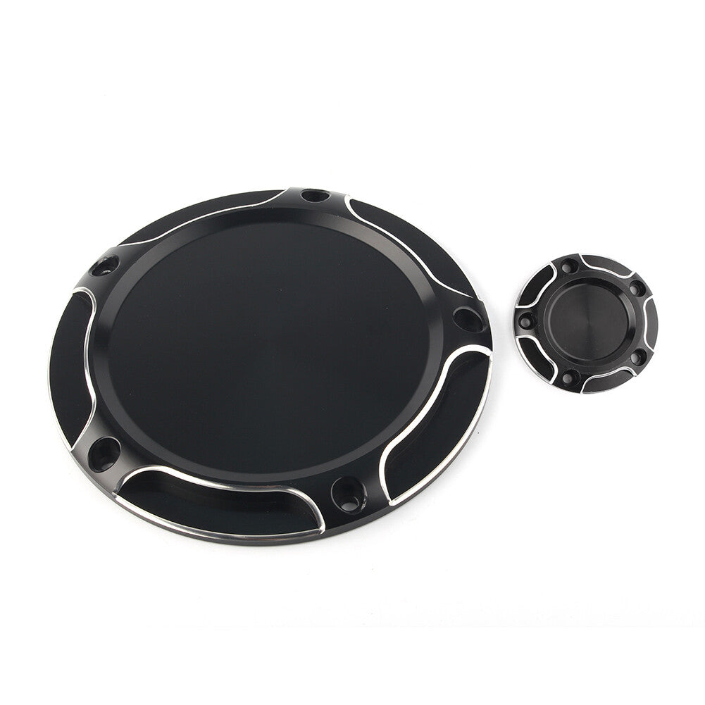 Black Derby Timing Timer Cover Fit for Harley Electra Street Road Tri Glide 14 - 18