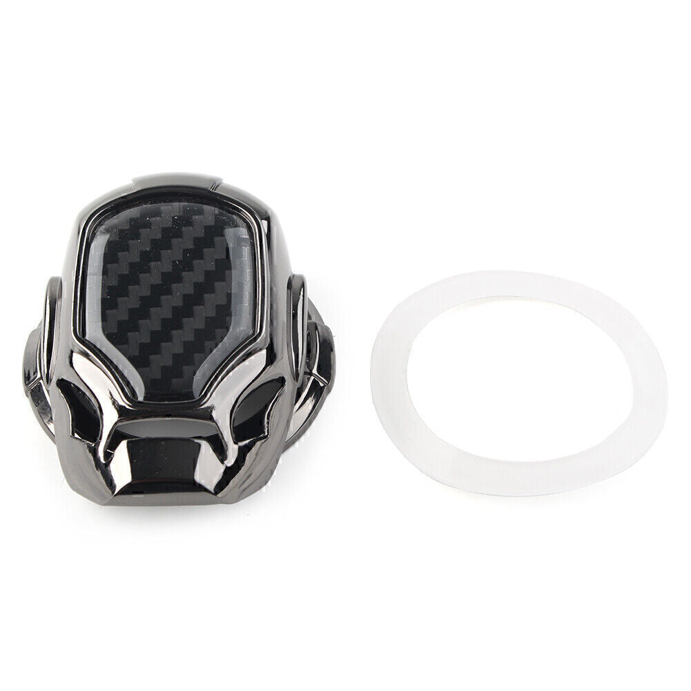 Universal Auto Ignition Engine Decor Ring Trim Cover Cap Start Stop Button Black