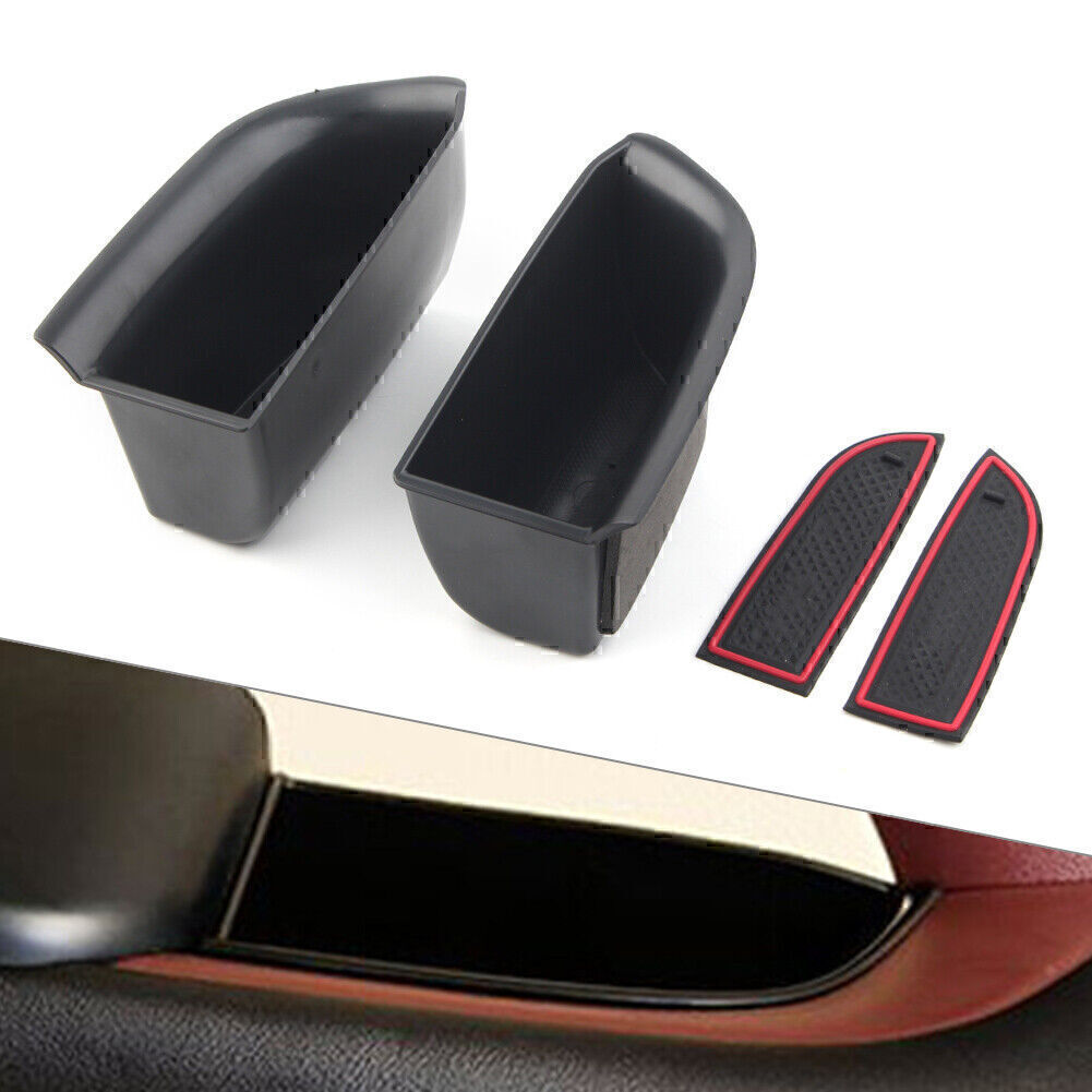 Front Door Handle Armrest Storage Box Tray Bin Fit for Toyota Highlander 15-19 LHD