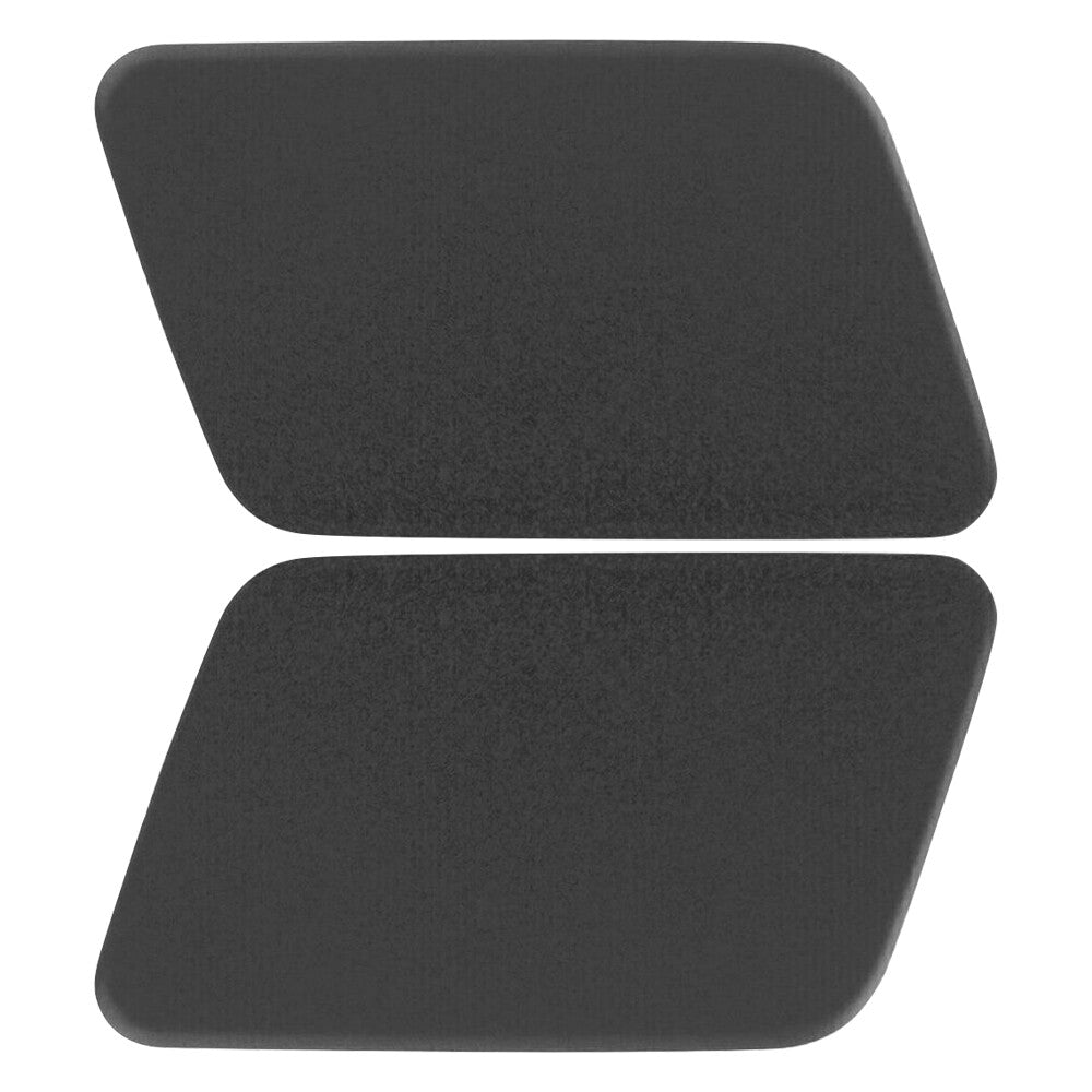 Pair Headlight Washer Cover Cap Unpainted for 2017-2019 for Jaguar XE Left + Right