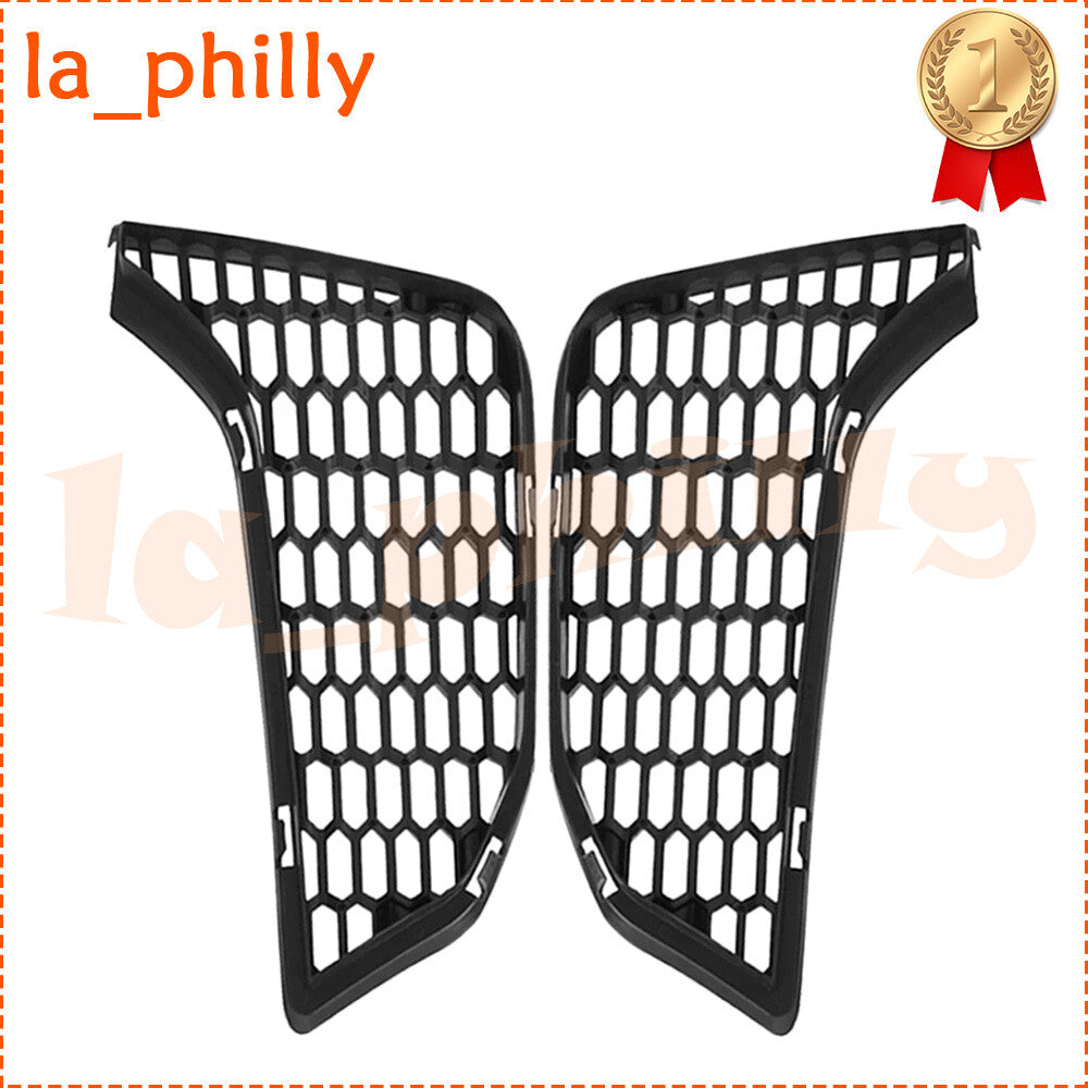Pair Front Bumper Open Grille Black RH+LH Fits for BMW M3 F80 F80N F82 F83