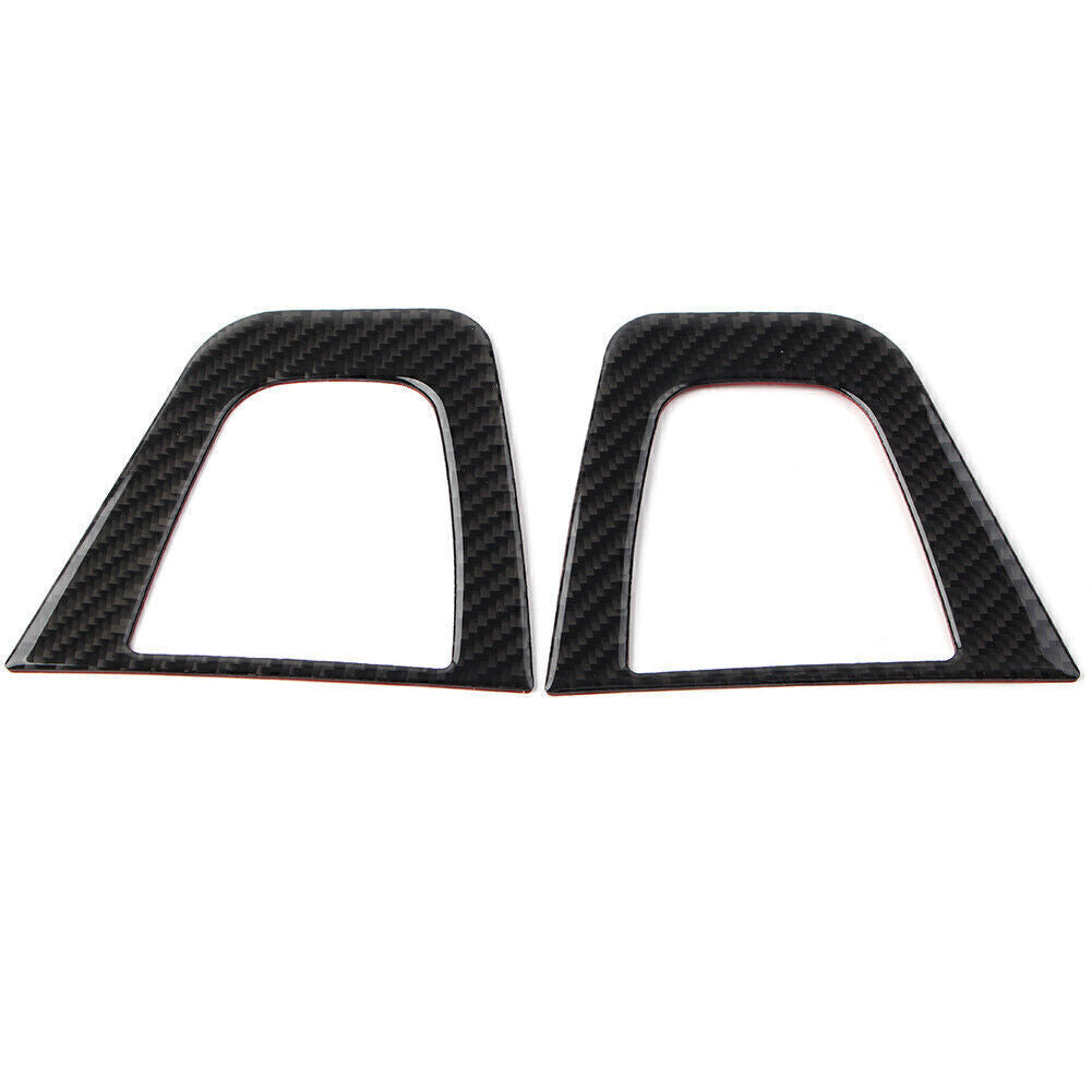 Console Both Side Speaker Frame Trim Carbon Fiber for Subaru Forester 2013-2018