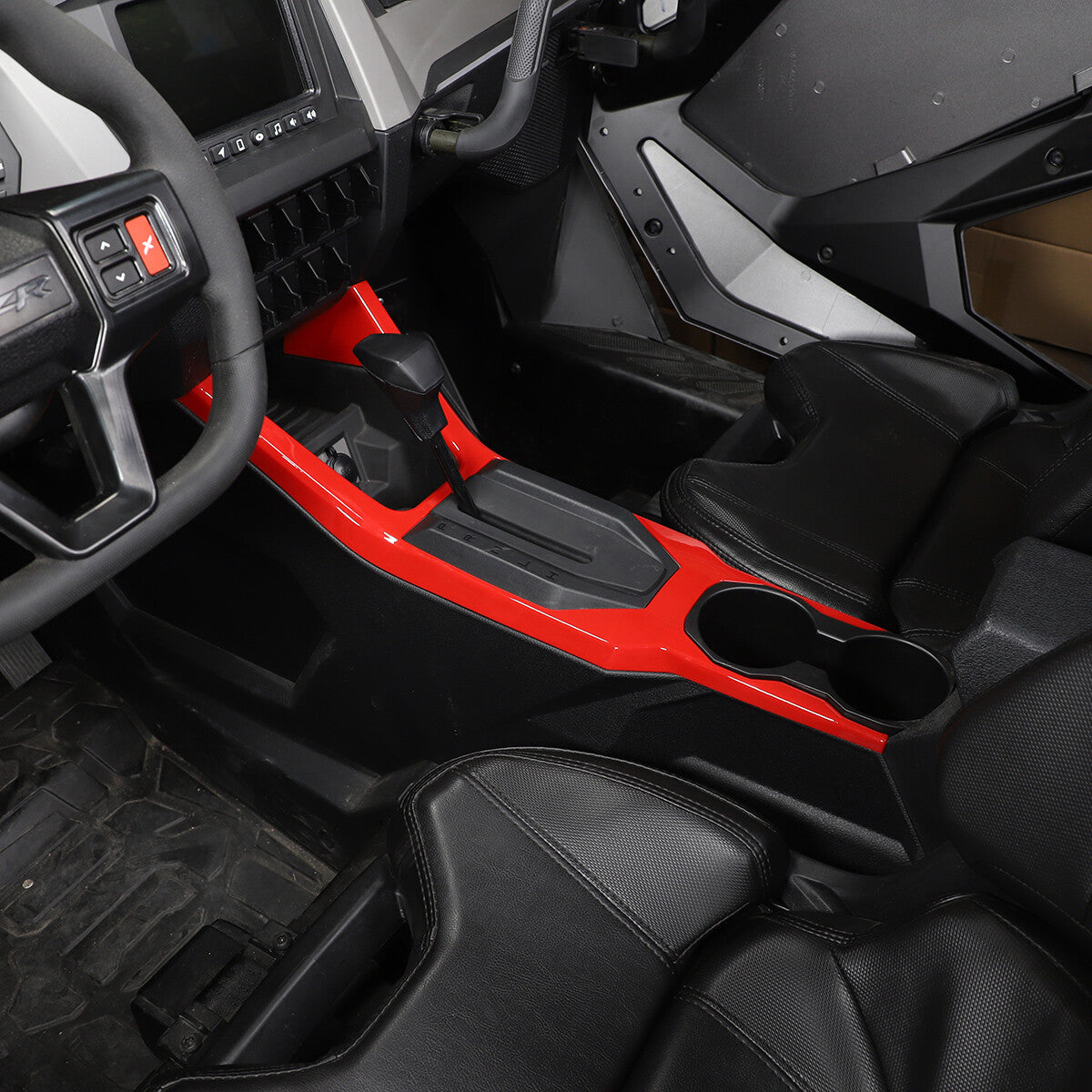 Carbon fiber window lift switch button sticker decoration for Corvette C7 2014 - 2019